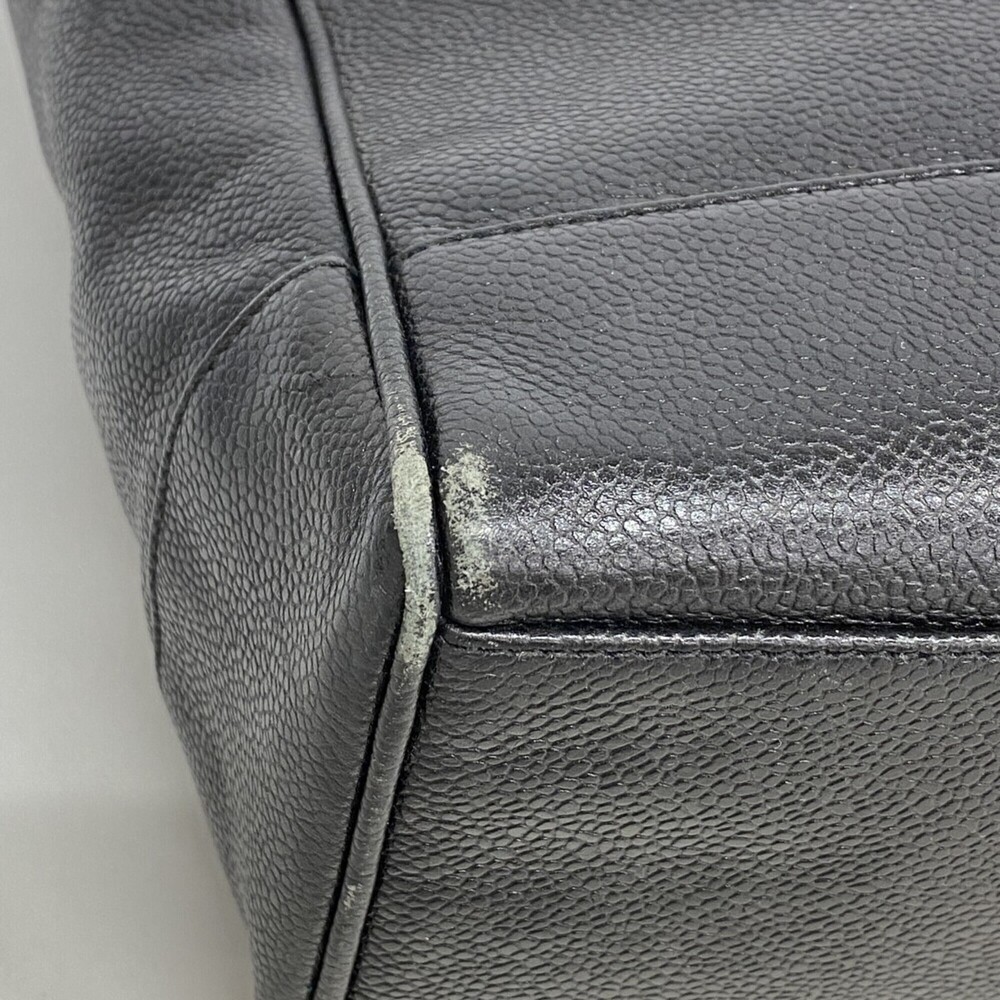 CHANEL Black Caviar Leather Tote Bag - Picture 6 of 12
